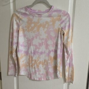 Cat & Jack Pastel Tie-Dye Long Sleeve Tee in Pink and Peach